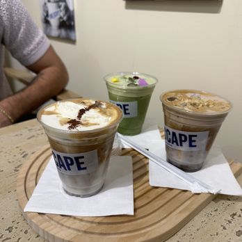 Onescape Coffee - Left side creamed up Right side nutty twist - Coffee & Tea Near Me - Los Angeles, California