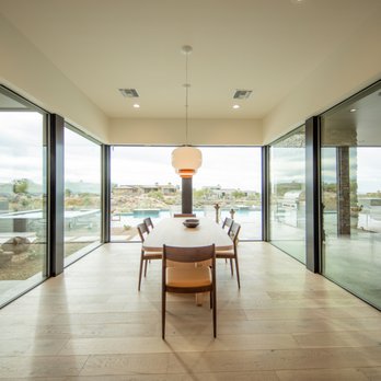 Regency Custom Homes - storefront glass 270 degrees around the dining room - General Contractors Near Me - Scottsdale, Arizona Regency Custom Homes - storefront glass 270 degrees around the dining room - General Contractors Near Me - Scottsdale, Arizona