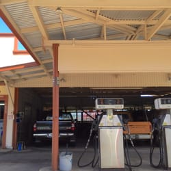 Toma Garage - The gas pumps.