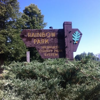 Rainbow Park - Sign outside the front of the park - Parks Near Me - West Allis, Wisconsin