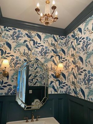 bathroom remodel - Wallpapering bathrooms