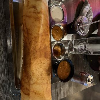 Mint Indian Bistro - Ghee Dosa (filled with seasoned potato's) - Indian Near Me - Henderson, Nevada Mint Indian Bistro - Ghee Dosa (filled with seasoned potato's) - Indian Near Me - Henderson, Nevada