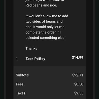 Darrow's New Orleans Grill - This is what the website said I would be charged. - Cajun/Creole Near Me - Carson, California Darrow's New Orleans Grill - This is what the website said I would be charged. - Cajun/Creole Near Me - Carson, California