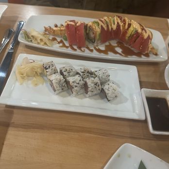 Kabuki Sushi Thai Tapas - Red dragon roll and Salmon and Avocado Roll - Sushi Bars Near Me - Boynton Beach, Florida