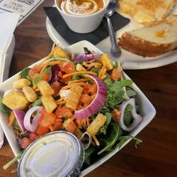 The Redlands Underground Restaurant and Bar - Salad and tomato bisque are one of my favorites