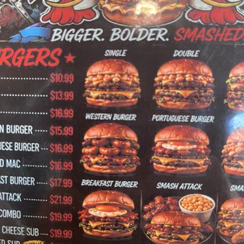 Smashed - Ai generated menu - Burgers Near Me - New Bedford, Massachusetts Smashed - Ai generated menu - Burgers Near Me - New Bedford, Massachusetts