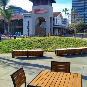 Peet's Coffee - Heres the outside from inside. That road is the worst design choice and could cause safety concerns. - Coffee & Tea Near Me - Campbell, California