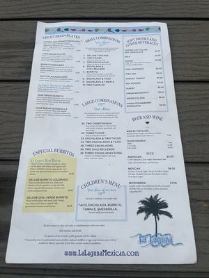 Menu photo 2 La Laguna Authentic Mexican Food Enterprise, OR Menu photo 2 La Laguna Authentic Mexican Food Enterprise, OR