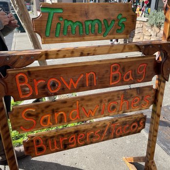 Timmy's Brown Bag - Sign - Sandwiches Near Me - Placerville, California