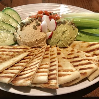Pinstripes - Hummus & Avocado Platter; Housemade Pita Cucumbers, Celery w/a Caper, Radishes & Pico Garnish. - Bowling Near Me - North Bethesda, Maryland Pinstripes - Hummus & Avocado Platter; Housemade Pita Cucumbers, Celery w/a Caper, Radishes & Pico Garnish. - Bowling Near Me - North Bethesda, Maryland