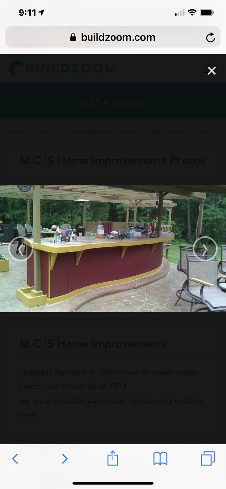 Slide of M.C.’s Home Repairs n Improvements