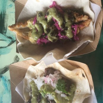 Vinyl Taco - Carne asada taco and fish taco! So amazing! Best fish taco i have ever had! - Mexican Near Me - Sioux Falls, South Dakota
