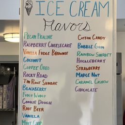 Flavor menu