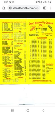 Menu photo 7 Dan's Seafood & Chicken Fort Worth, TX Menu photo 7 Dan's Seafood & Chicken Fort Worth, TX