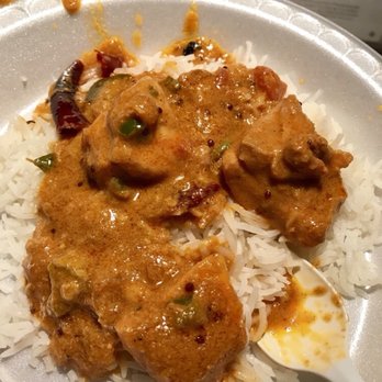 India Cafe - Chicken mappas on rice - Indian Near Me - White Plains, New York