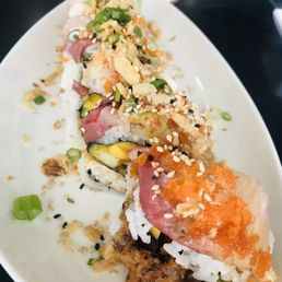 I Don't Give a F*** Roll. All I said was love mango, no jalapeño and they came out with this amazing roll!