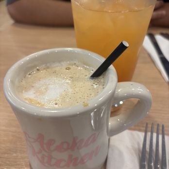 Aloha Kitchen - POG & hot Caramel macchiato - Breakfast & Brunch Near Me - Honolulu, Hawaii