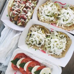 La Chalupa Y La Enchilada - Chicken chalupas, fish tacos & caprese salad