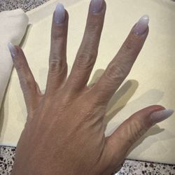 90's Nails - Ombré acrylic fill in view