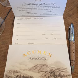 Acumen Wine Gallery - Acumen wine club sign up