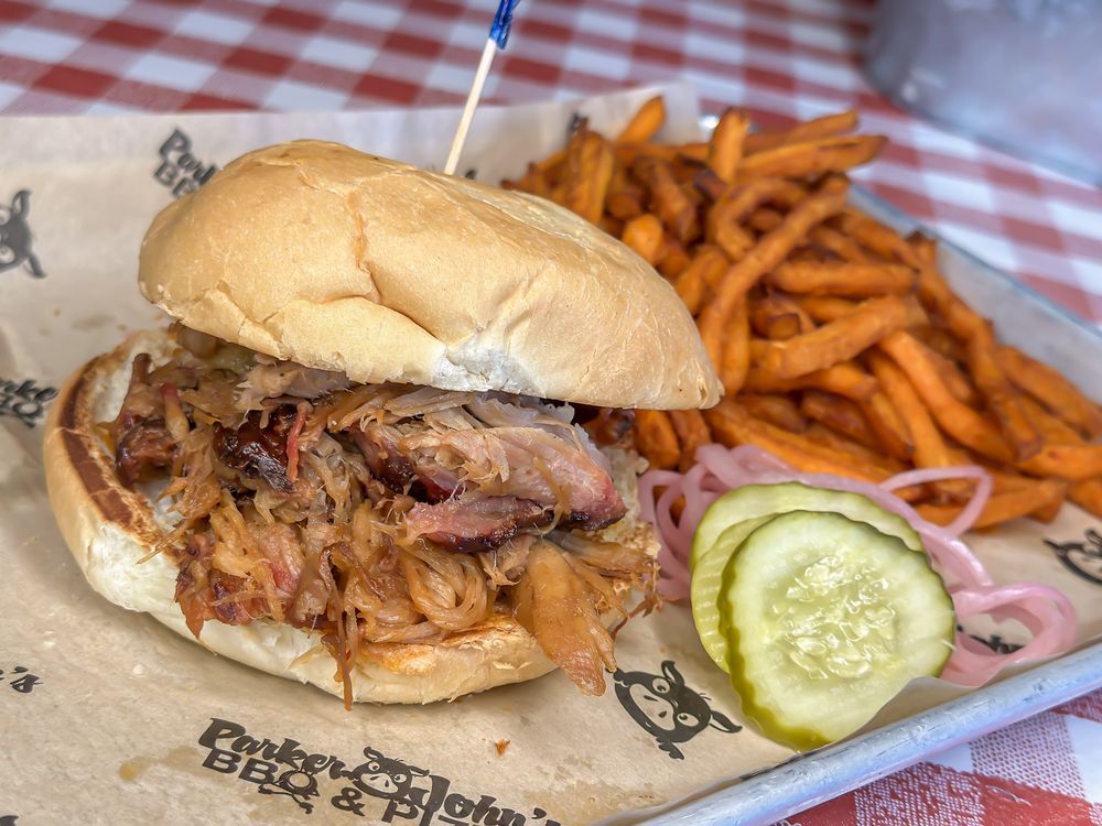 Food from Parker John BBQ And Pizza