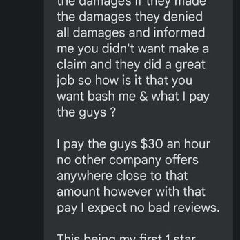 Extra Care Movers - Emotional manipulation much? Pay attention to the other 1/2 star reviews he wasn't able to manipulate or scare people into taking down! - Movers Near Me Extra Care Movers - Emotional manipulation much? Pay attention to the other 1/2 star reviews he wasn't able to manipulate or scare people into taking down! - Movers Near Me