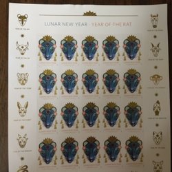 US Post Office - Year Of The Rat Commemorate Stamps , I bought 100 of them