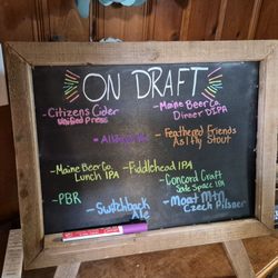 Lakehouse Tavern - Beer menu.