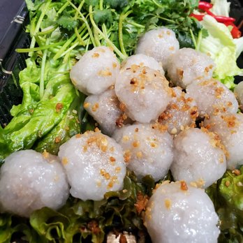 Rice Berry Asian Eatery - Sa-cool(steamed tapioca balls stuffed with pork/peanut filling) - Thai Near Me - Sterling, Virginia Rice Berry Asian Eatery - Sa-cool(steamed tapioca balls stuffed with pork/peanut filling) - Thai Near Me - Sterling, Virginia