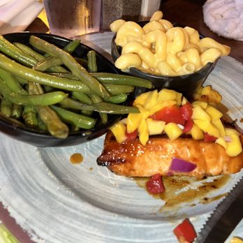 The Grumpy Monk - Teriyaki glazed salmon - Pubs Near Me - Myrtle Beach, South Carolina