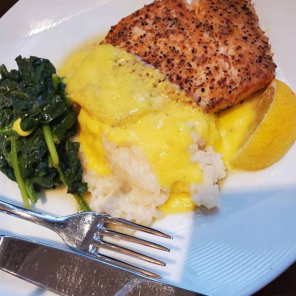 Currents Restaurant - Seared salmon - Modern European Near Me - Sarasota, Florida Currents Restaurant - Seared salmon - Modern European Near Me - Sarasota, Florida