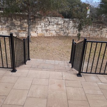 Viking Fence - Viking fence at steps - Fences & Gates Near Me - Austin, Texas