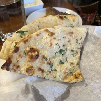 Indian Pavilion - Garlic Naan - Desserts Near Me - Winter Garden, Florida