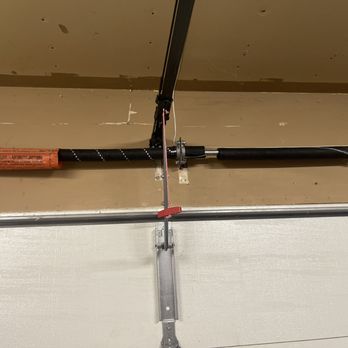 Real Garage Doors - Before, broken - Garage Door Services Near Me - Newark, California