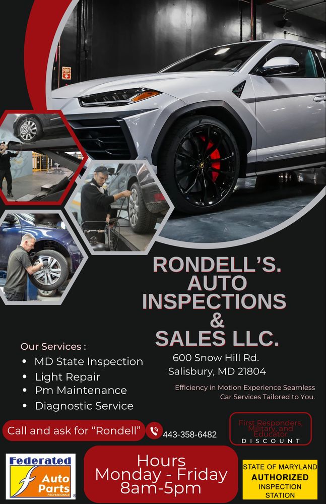 RONDELLS AUTO INSPECTIONS & SALES Updated September 2024 600 Snow