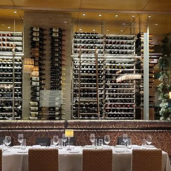 Eddie V's Prime Seafood - Wine rack - Seafood Near Me - Paramus, New Jersey