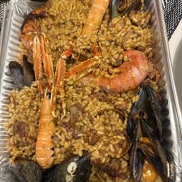 Paella de marisco para llevar