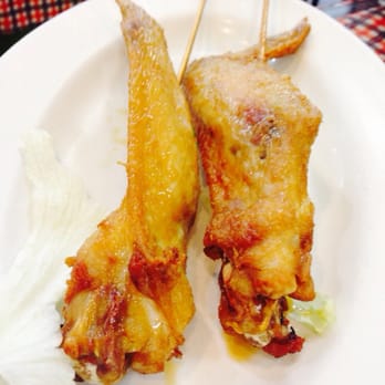 M Star Cafe - First time I had chicken wings served on a stick and it totally works! Delicious! - Chinese Near Me - New York, New York