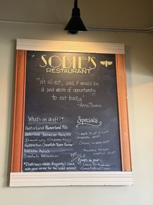 Menu photo 1 Sobie's Restaurant Oconomowoc, WI