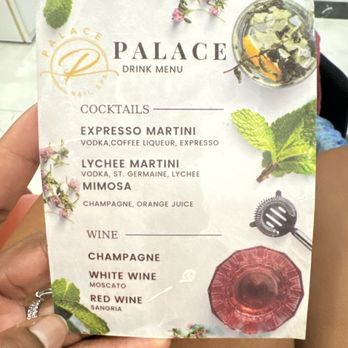 Palace Nail Spa - Drink menu - Nail Salons Near Me - Harvey, Louisiana