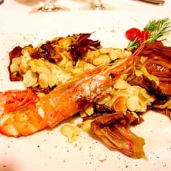 Antica Osteria del Fattore - Treccia di branzino con crosta di mandorle
