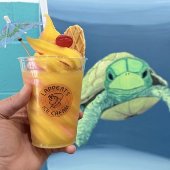 Lappert's Ice Cream - Pineapple and watermelon Dole whip float. - Ice Cream & Frozen Yogurt Near Me - Temecula, California Lappert's Ice Cream - Pineapple and watermelon Dole whip float. - Ice Cream & Frozen Yogurt Near Me - Temecula, California