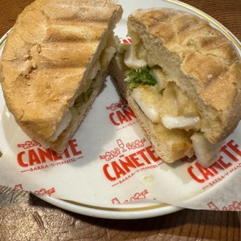 Cañete - Squid Sandwich - Tapas/Small Plates Near Me - Barcelona, B