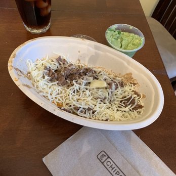 Chipotle Mexican Grill - $12.30 bowl. Absolutely appalling!  Beef, cheese, and guacamole. - Mexican Near Me - Mays Landing, New Jersey