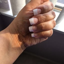 French tip acrylics by Danielle Johnson French tip acrylics by Danielle Johnson
