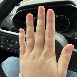 Rosie's Nails and Spa - I got a princess pink gel on my real nails :)