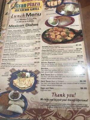 Menu photo 8 Gran Plaza Northfield, MN Menu photo 8 Gran Plaza Northfield, MN