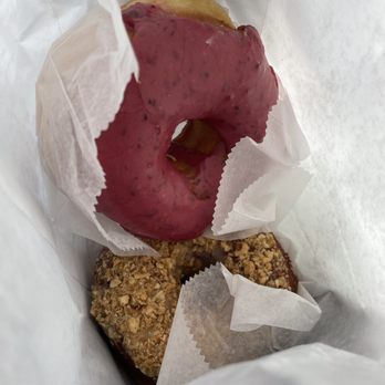 Union Square Donuts - a pink donut with a bite taken out of it - Donuts Near Me - Somerville, Massachusetts Union Square Donuts - a pink donut with a bite taken out of it - Donuts Near Me - Somerville, Massachusetts