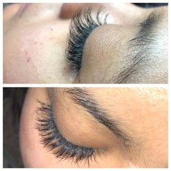 Skin By What's Her Face - Lash extensions done by owner Erin Thornton