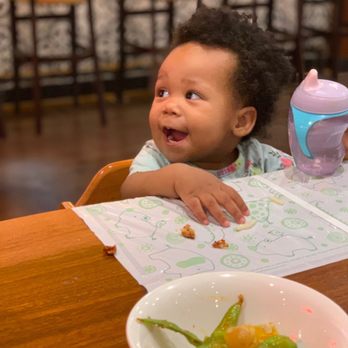 Soho Ramen and Sake Bar - Our daughter eating Chicken Karaage and the bowl of spicy edamame - Ramen Near Me - Temecula, California Soho Ramen and Sake Bar - Our daughter eating Chicken Karaage and the bowl of spicy edamame - Ramen Near Me - Temecula, California